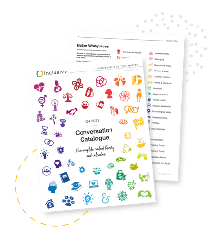 Inclusivv Conversation Catalogue — The complete content library and calendar
