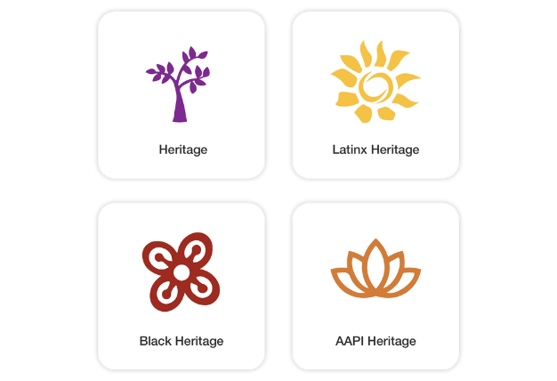 Cultural Heritage Package: Heritage, Latinx Heritage, Black Heritage, and AAPI Heritage.