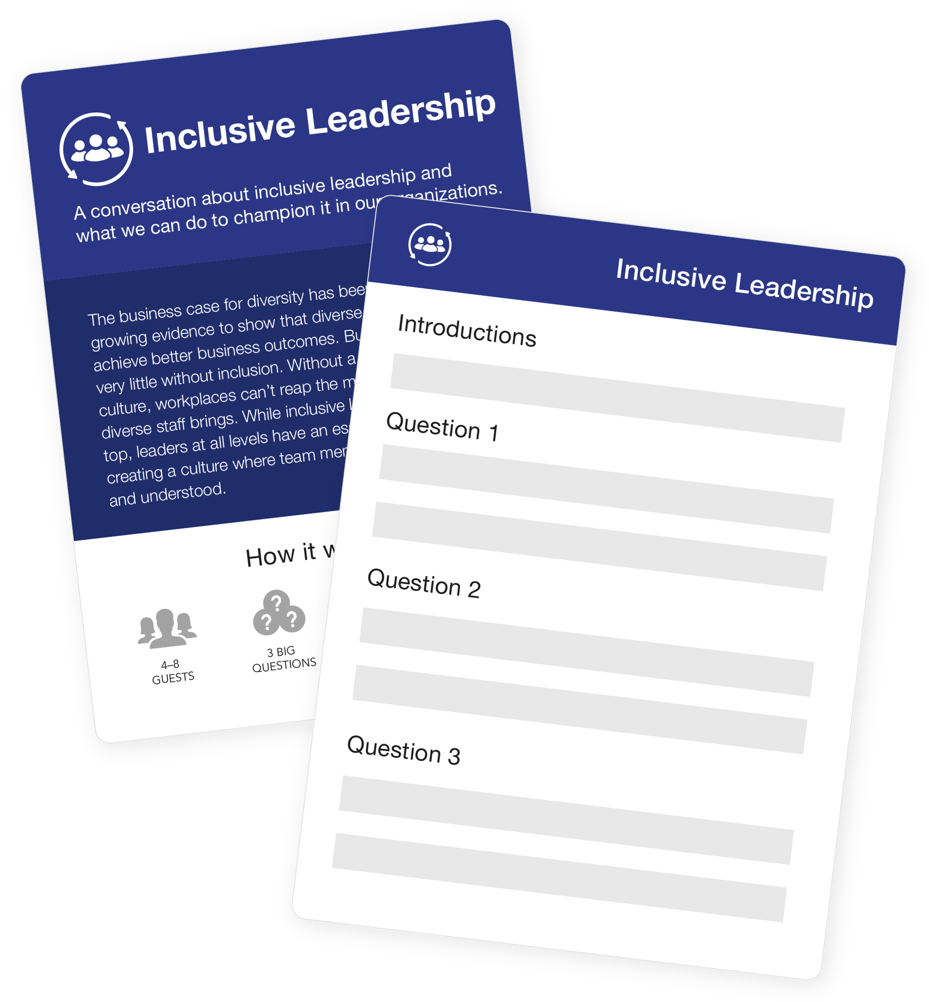 Inclusivv Meaningful Conversation Topic Guide on Inclusive Leadership