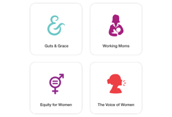 Women In Leadership Package: Guts & Grace, Working Moms, Equity for Women, and The Voice of Women.