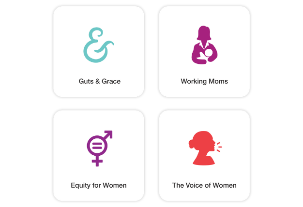 Women In Leadership Package: Guts & Grace, Working Moms, Equity for Women, and The Voice of Women.