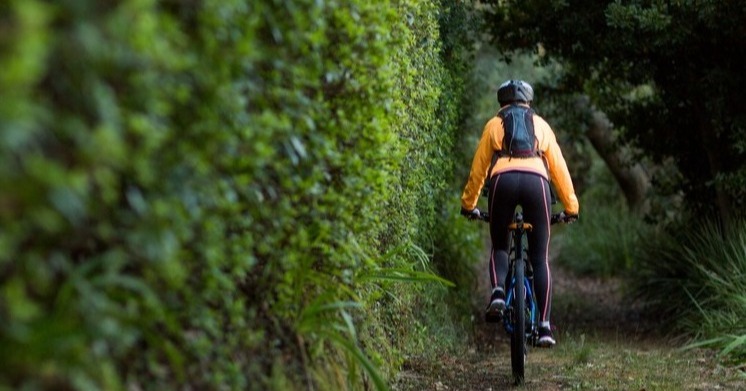 Female biker cycling in countryside forest2-1-1-1